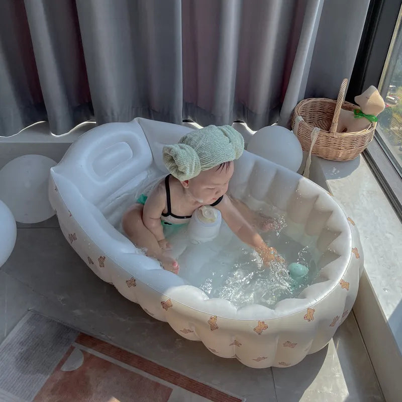 BubbleNest – Bañera inflable para bebé libre de BPA – Lista para viajar y compacta