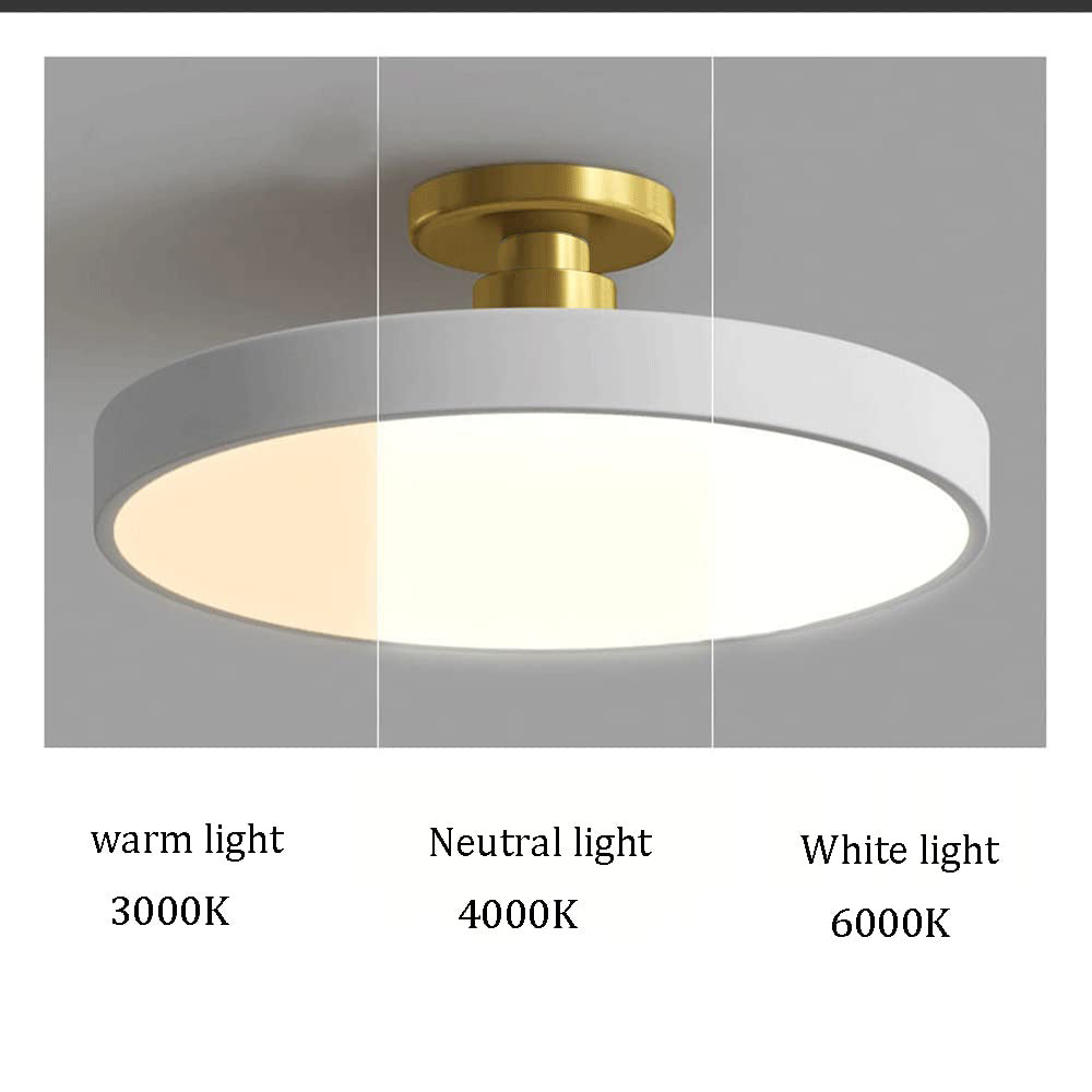 Acrion – Round LED ceiling lamp – Semi flush modern design