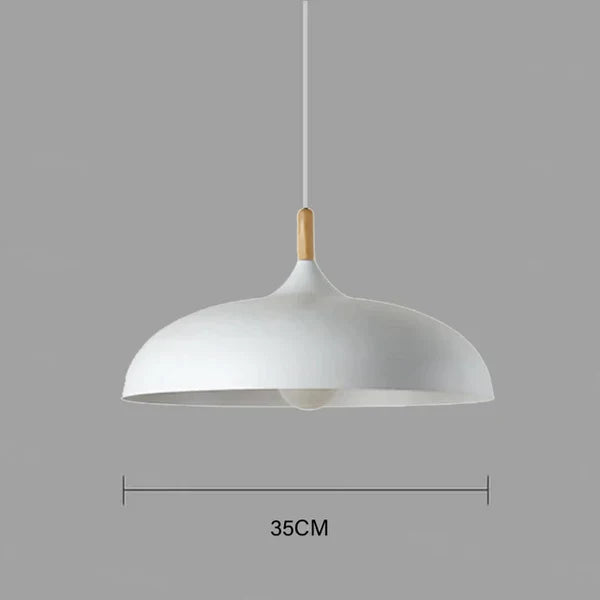 ScandiLuxe – Lámpara de techo de roble escandinavo LED – Interior moderno