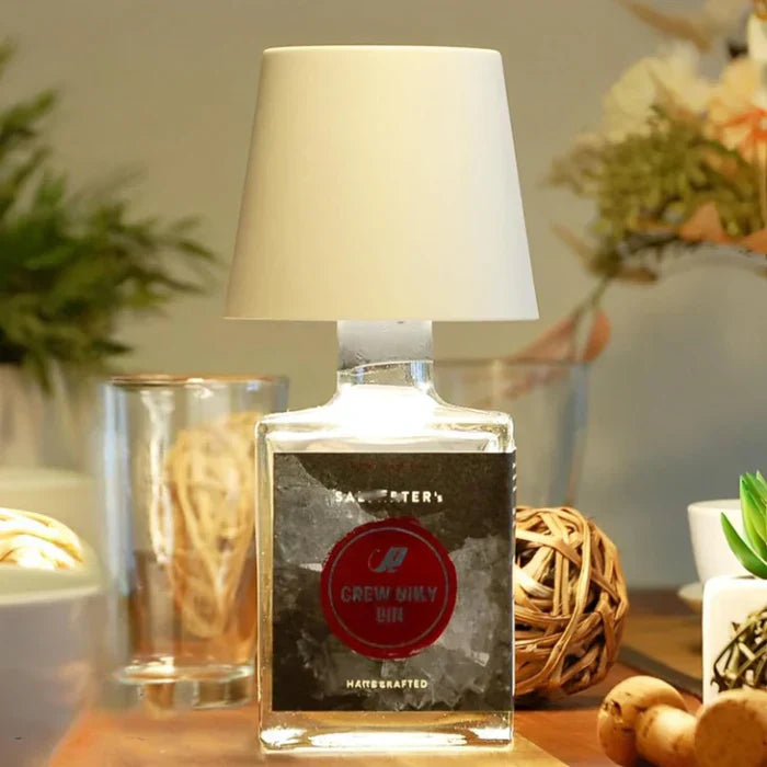 GlowBottle – Portable LED bottle lamp with touch control and dimming function
