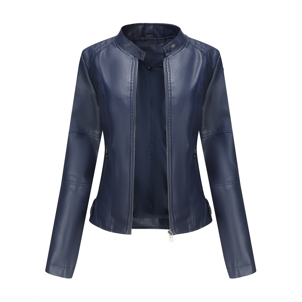 Slim leather motorcycle jacket for women - style meets adventure