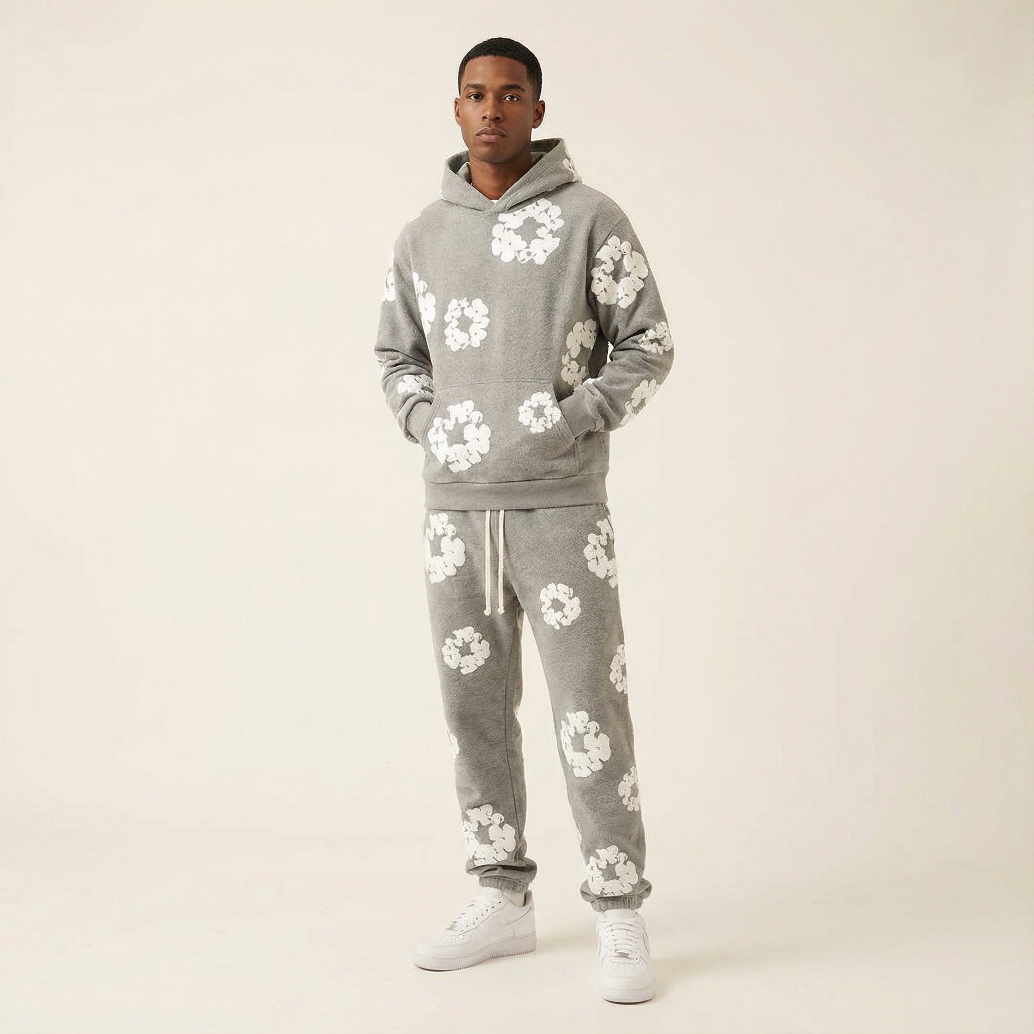 Chándal para hombre – Ajuste cómodo con diseño floral llamativo