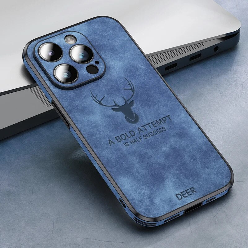 Deer – iPhone-hoes echt leer & schokbestendig – stijlvol en slank design