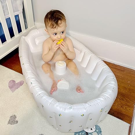 BubbleNest – Bañera inflable para bebé libre de BPA – Lista para viajar y compacta
