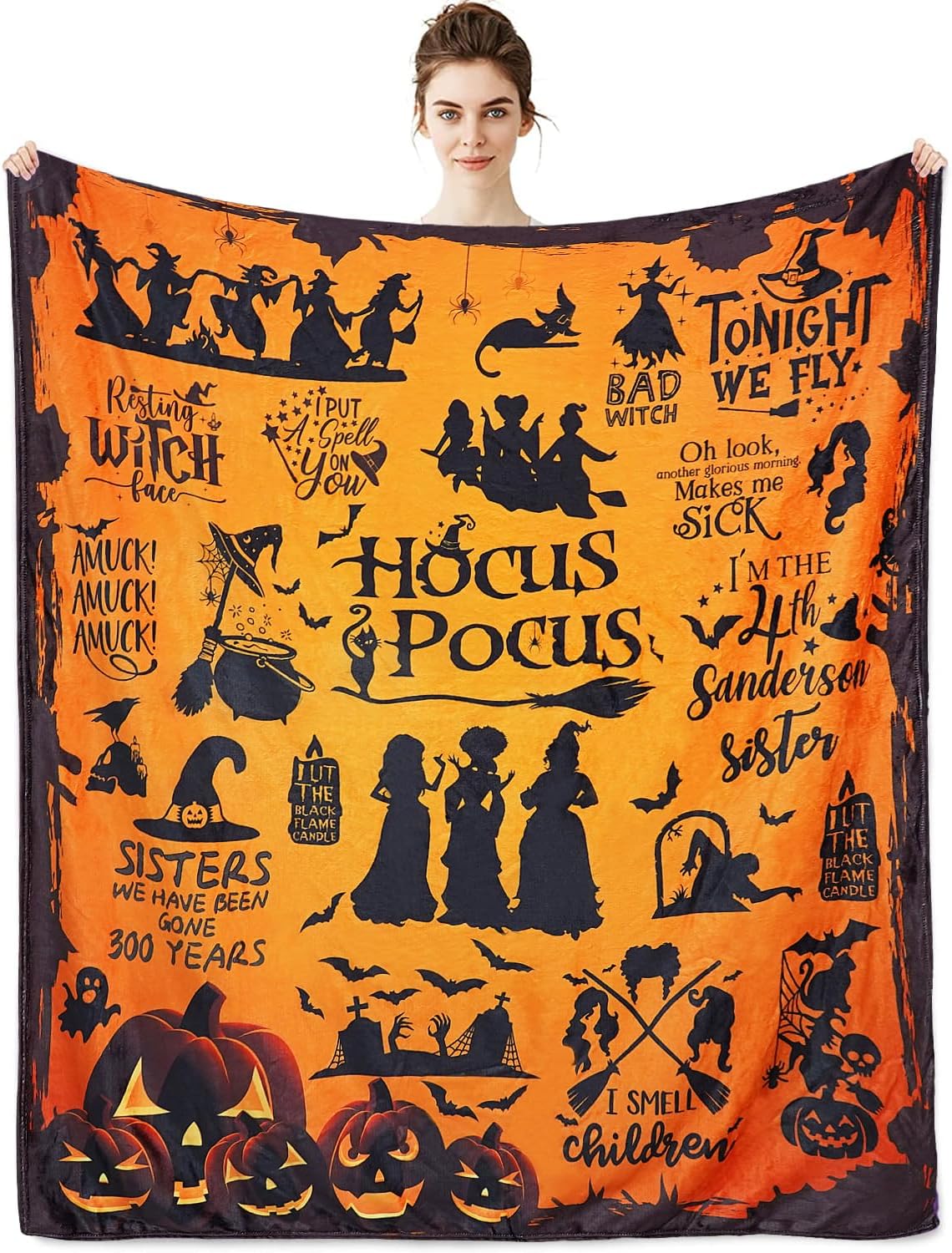 PumpkinDreams – Halloween All-Season Deken – Zacht & Warm Pompoenontwerp