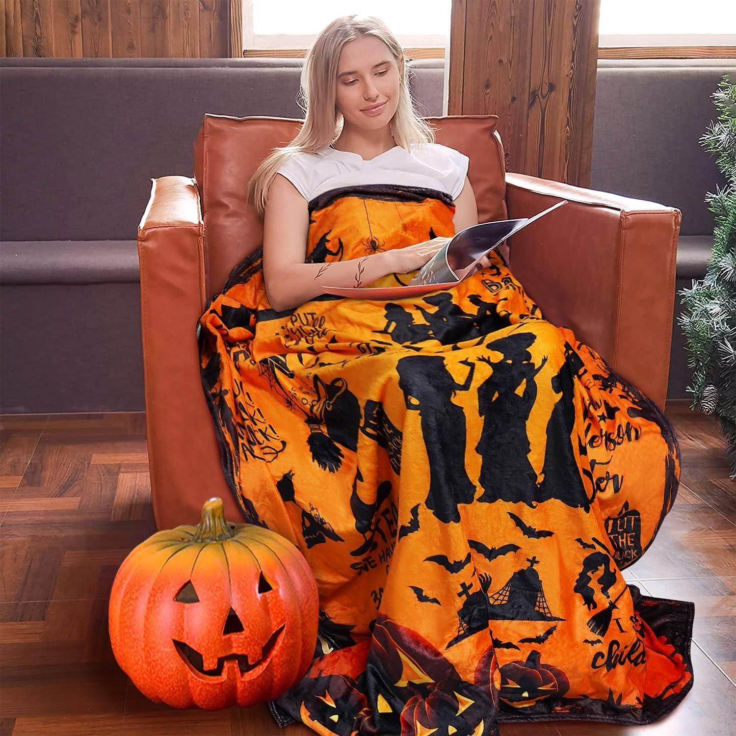 PumpkinDreams – Halloween All-Season Deken – Zacht & Warm Pompoenontwerp