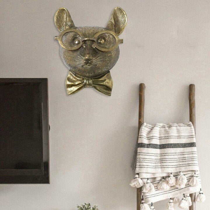 WallCritters – Playful Animal Head Wall Decoration – Hand-painted Resin Design