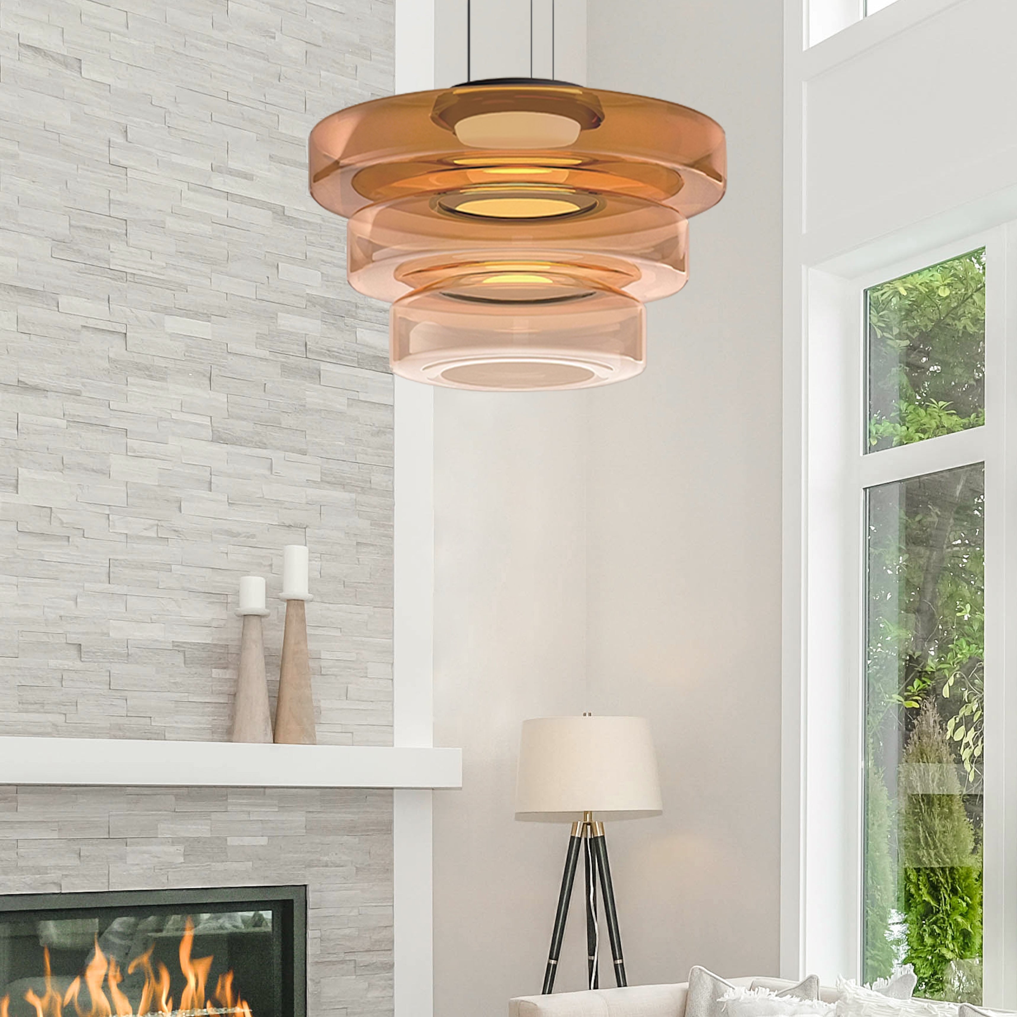 AuroraLicht – Glazen Bauhaus Hanglamp | Modern & Verstelbaar Design