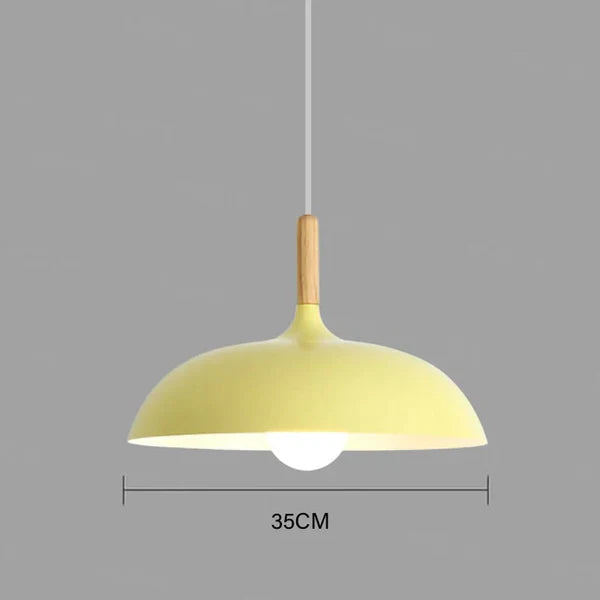 ScandiLuxe – Lámpara de techo de roble escandinavo LED – Interior moderno