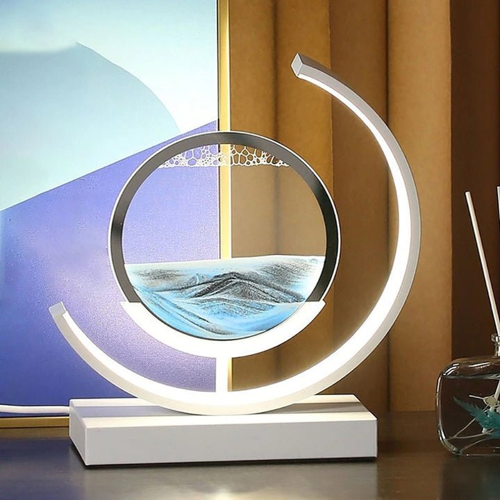 Lumora – Quicksand Table Lamp | 3D Sand Painting & LED Ambient Lighting