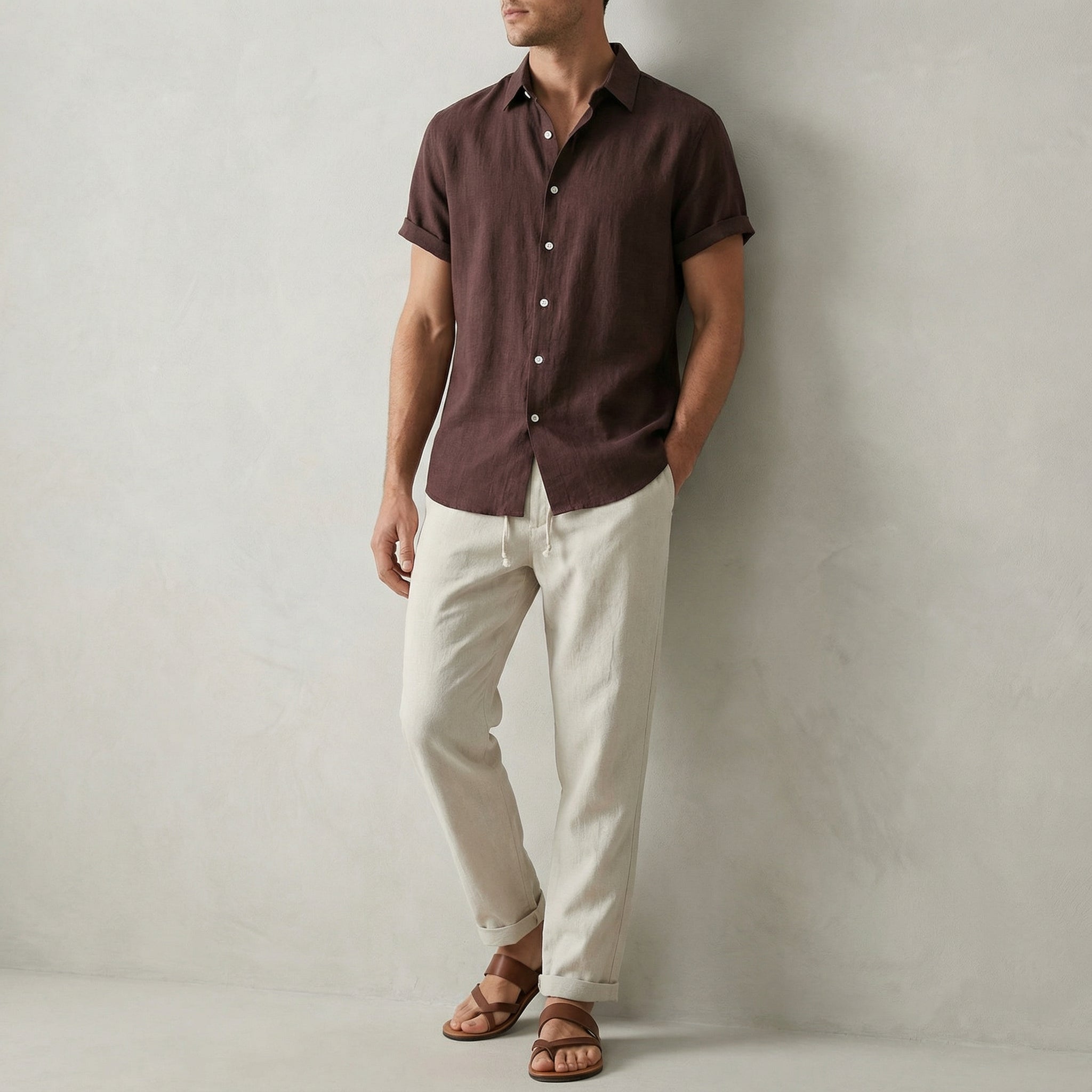 Linnen Zomerset – Pantalón y Camisa Frescos con Ajuste Cómodo