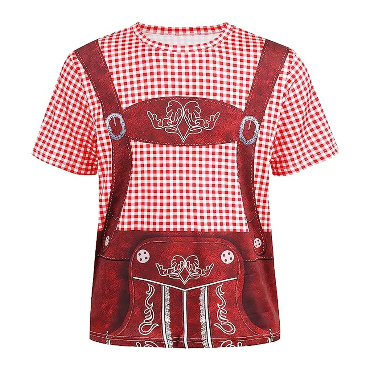 Wiesngaudi – T-Shirt met Lederhosen-Print – Jouw Feestticket naar de Wiesn