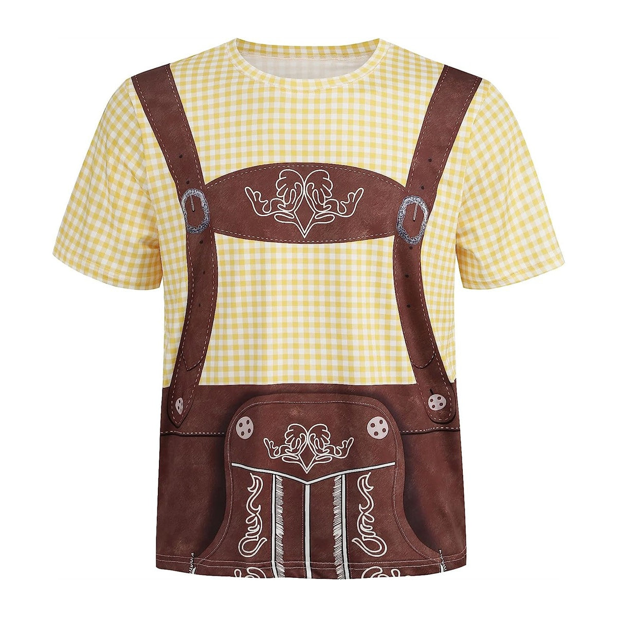 Wiesngaudi – T-Shirt met Lederhosen-Print – Jouw Feestticket naar de Wiesn