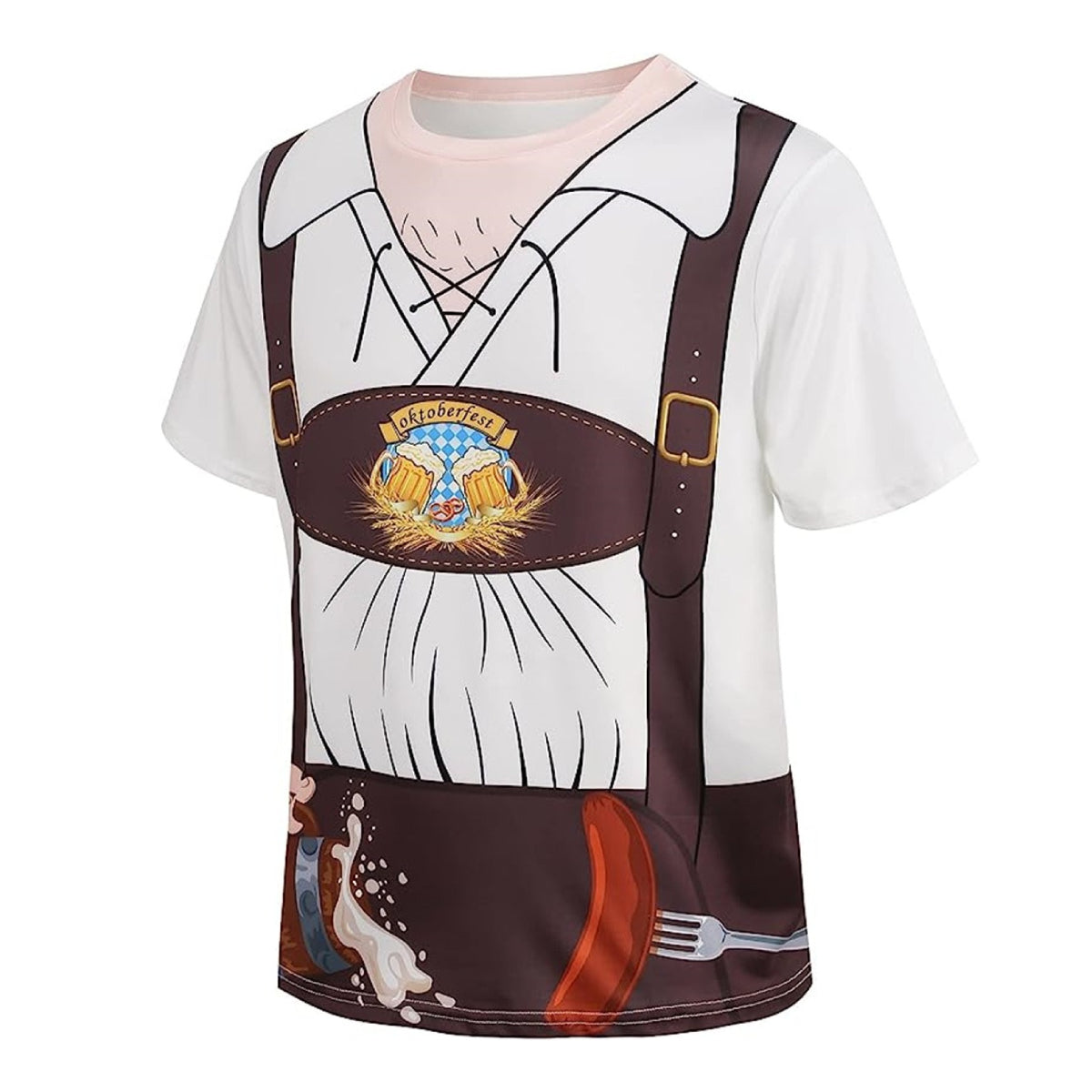 Wiesngaudi – T-Shirt met Lederhosen-Print – Jouw Feestticket naar de Wiesn