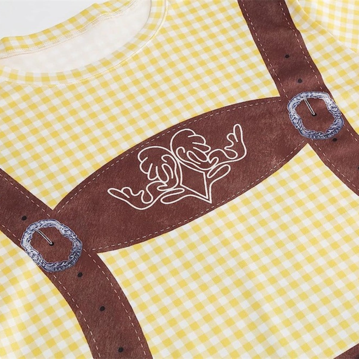 Wiesngaudi – T-Shirt met Lederhosen-Print – Jouw Feestticket naar de Wiesn