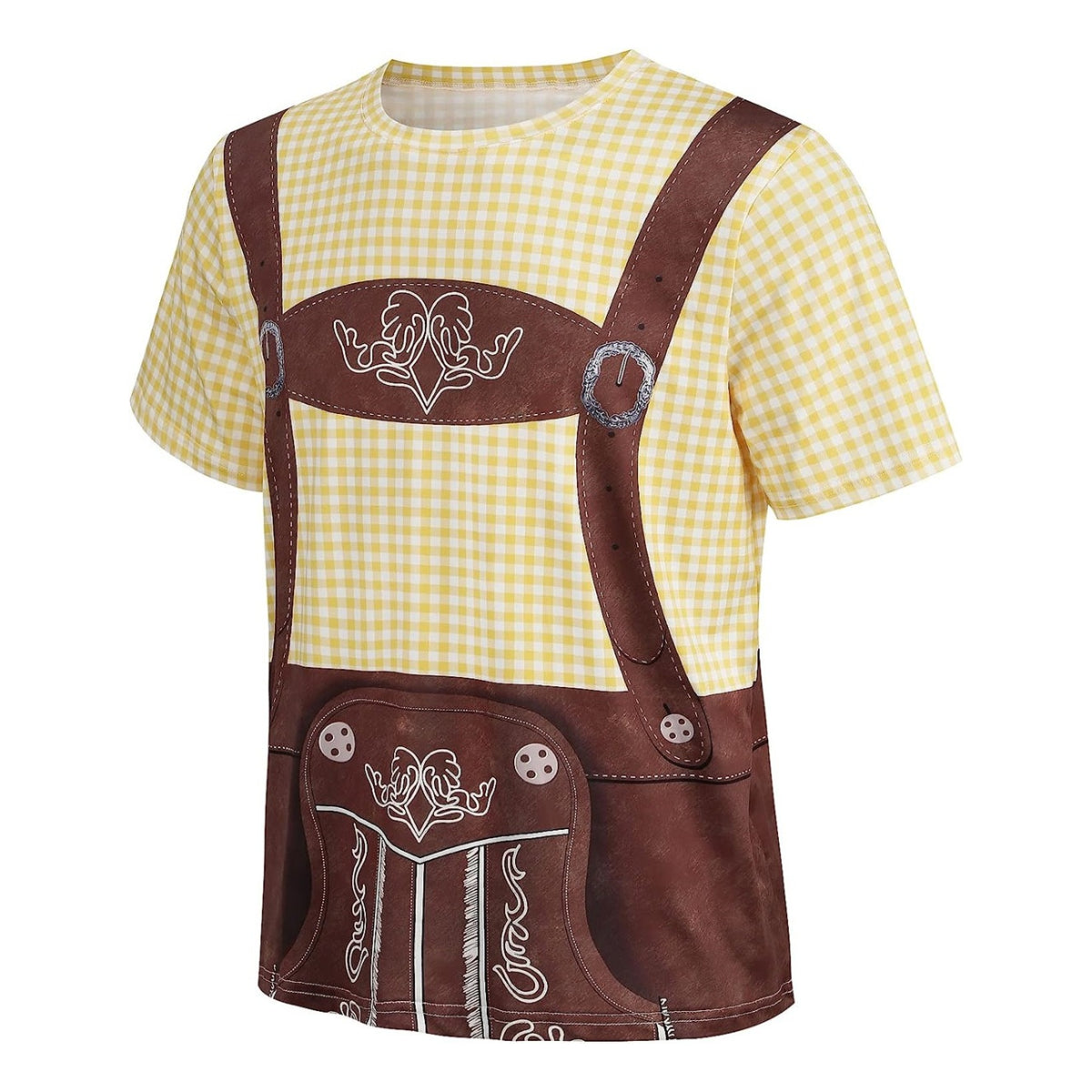 Wiesngaudi – T-Shirt met Lederhosen-Print – Jouw Feestticket naar de Wiesn