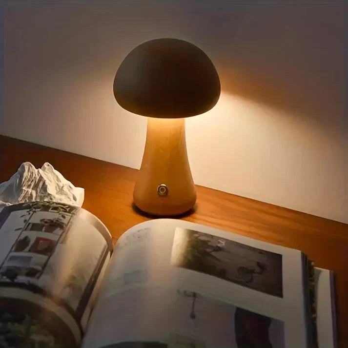 Melzano CozyGlow | Unique wireless mushroom lamp