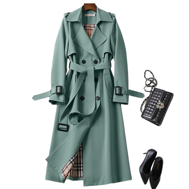 Carla – Elegante Trenchcoat Dames met Warmte en Luxueus Comfort