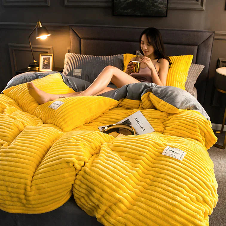 WinterHaven – Velvet Fleece Duvet Cover Warm and Breathable