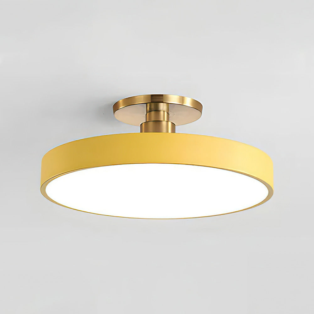 Acrion – Round LED ceiling lamp – Semi flush modern design