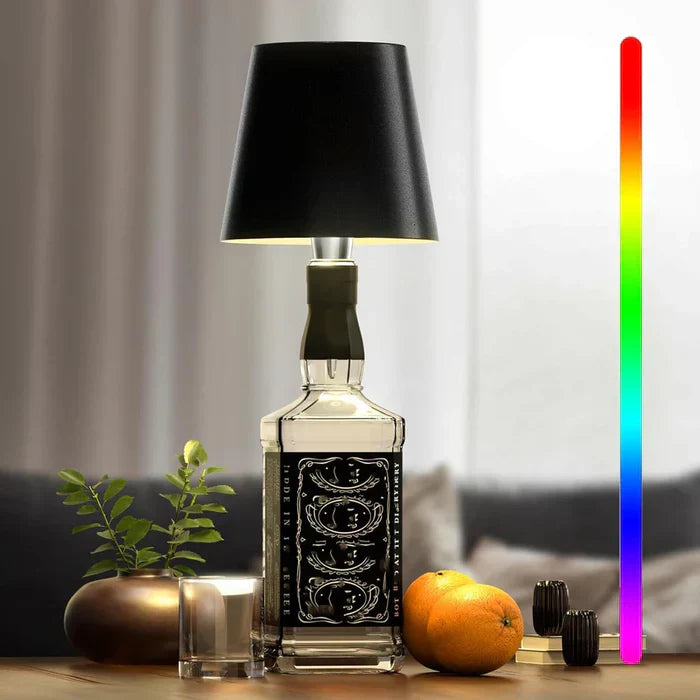 GlowBottle – Portable LED bottle lamp with touch control and dimming function