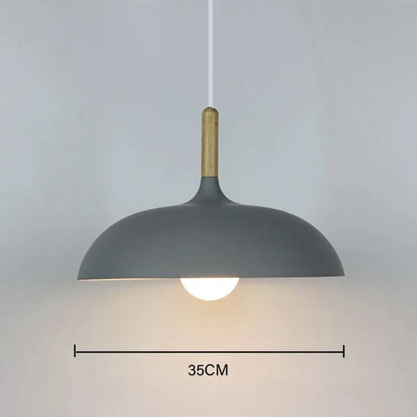 ScandiLuxe – Lámpara de techo de roble escandinavo LED – Interior moderno
