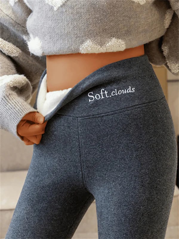 Melzano – Dames winterbroek fleece | Warme legging met shaping effect