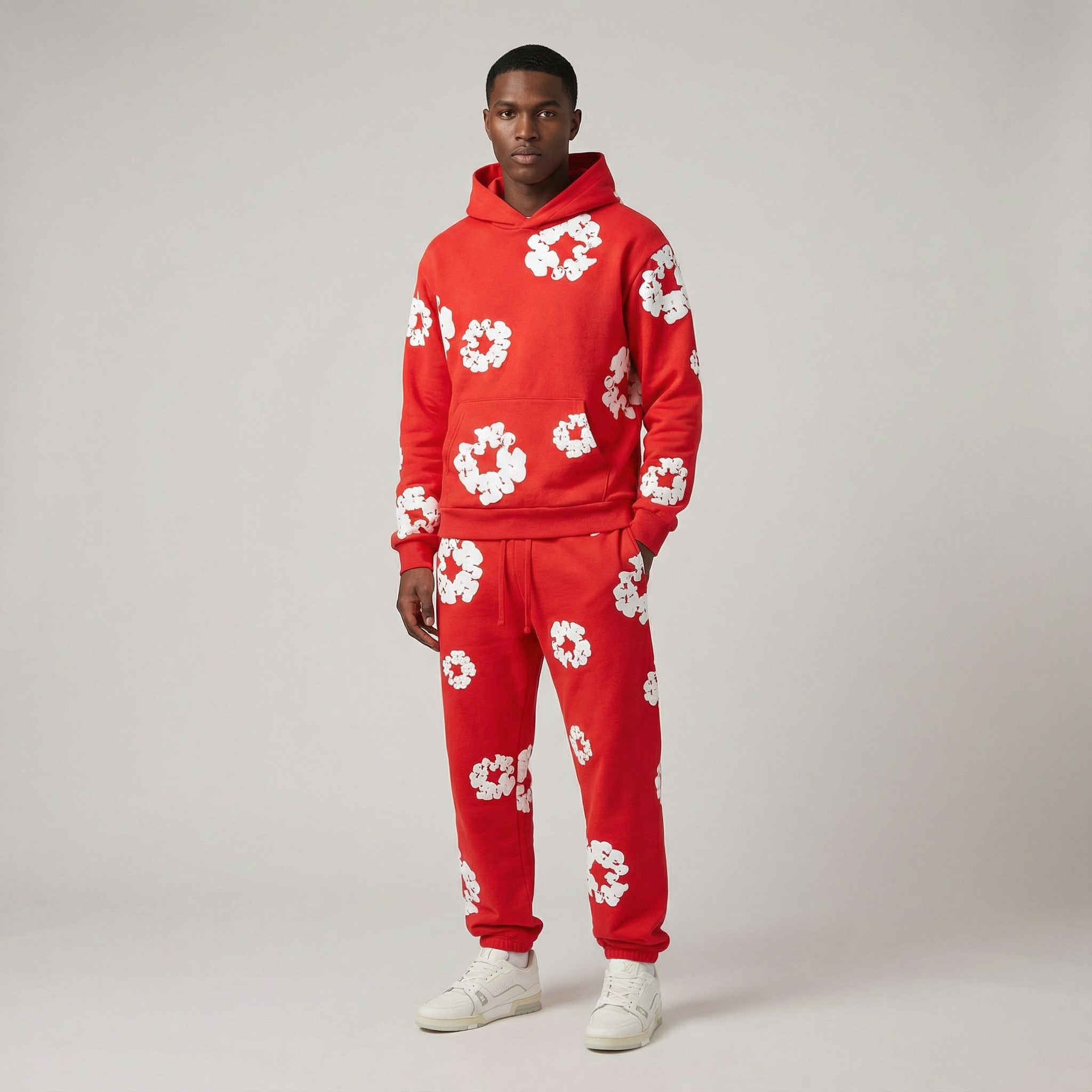 Chándal para hombre – Ajuste cómodo con diseño floral llamativo