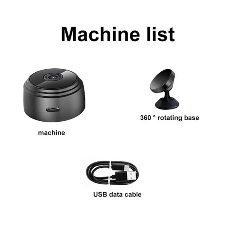 Melzano 1080p magnetische wifi minicamera