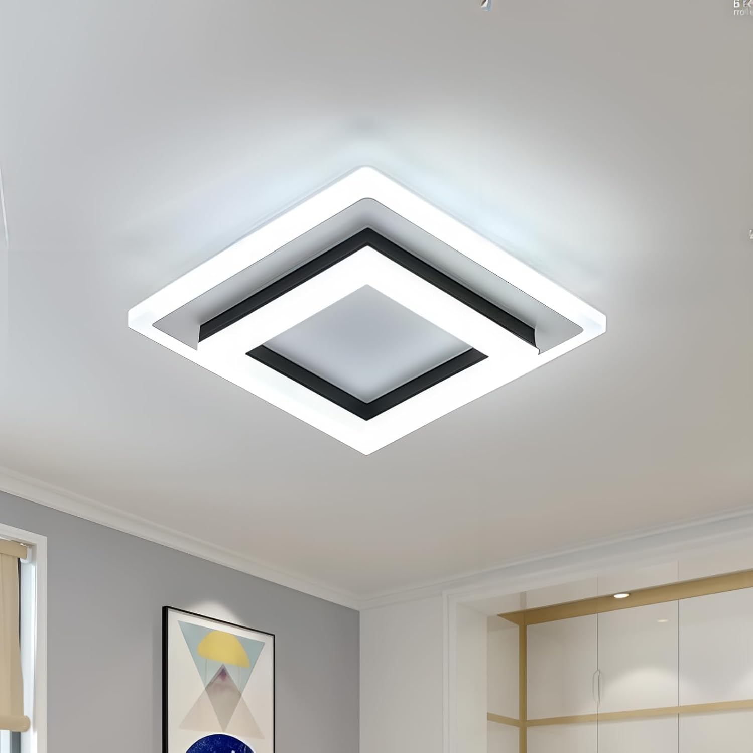 Lumora – Vierkante LED plafondlamp – Modern design voor hal & slaapkamer