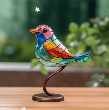 VivaBirds | Ervaar hoe deze glas-in-lood vogels je ruimte vullen met levendige kleuren