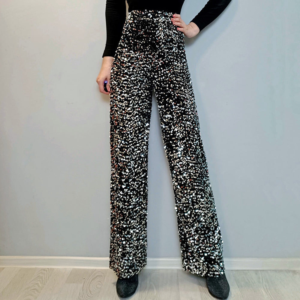 Tanya Pants | Loose Glitter Pants for Glamorous and Comfortable Looks