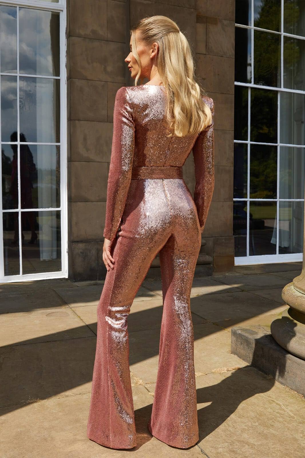 Tea Jumpsuit | Vrouwen Glitter Jumpsuit voor Glamoureuze Gelegenheden