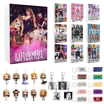 DecoJoy – Advent Calendar 24 Acrylic Christmas Decorations – Festive Surprise