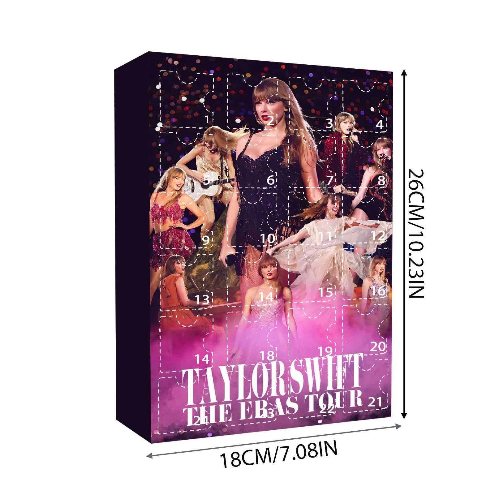 DecoJoy – Advent Calendar 24 Acrylic Christmas Decorations – Festive Surprise