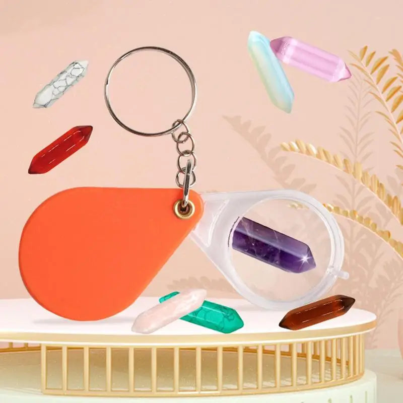 Advent calendar with natural crystals for meditation and spiritual growth