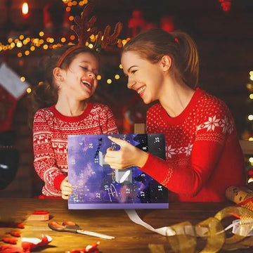 Advent calendar with natural crystals for meditation and spiritual growth