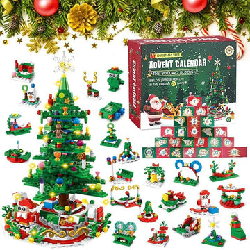 Lumibrix Kinder Adventskalender – 24 Verrassingen met LED-Kerstboom & Creatief Bouwplezier