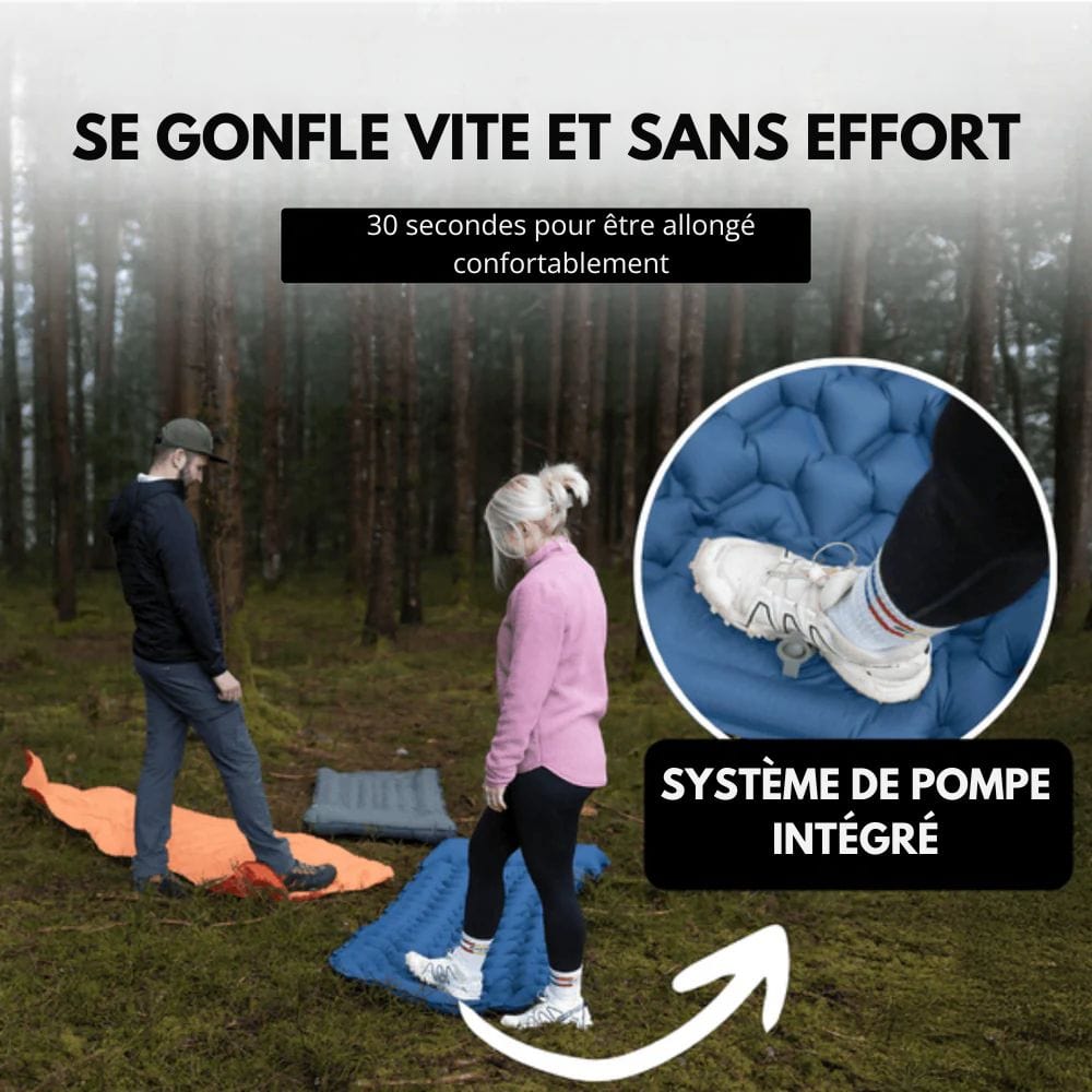 Airtrek – Kampeermatras met voetpomp en kussen – outdoor & reizen