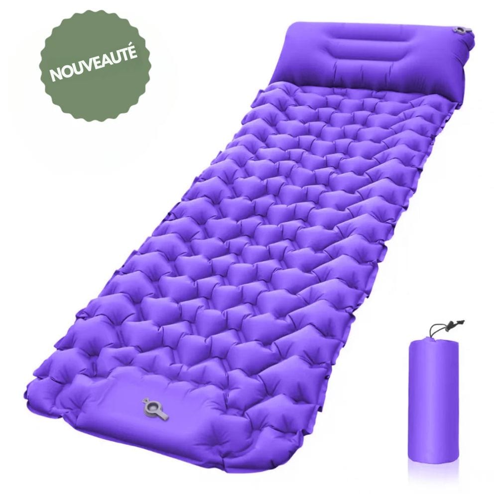 Airtrek – Kampeermatras met voetpomp en kussen – outdoor & reizen