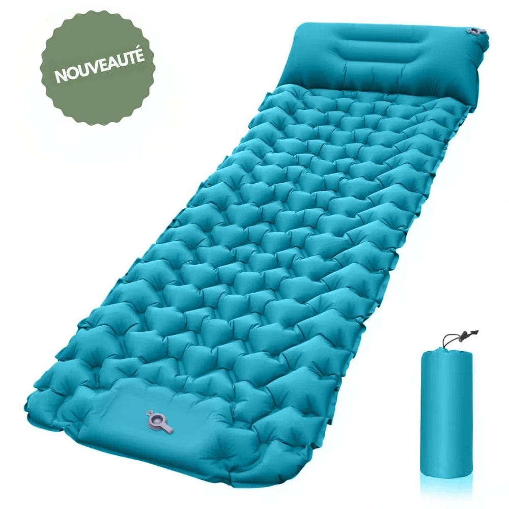 Airtrek – Kampeermatras met voetpomp en kussen – outdoor & reizen