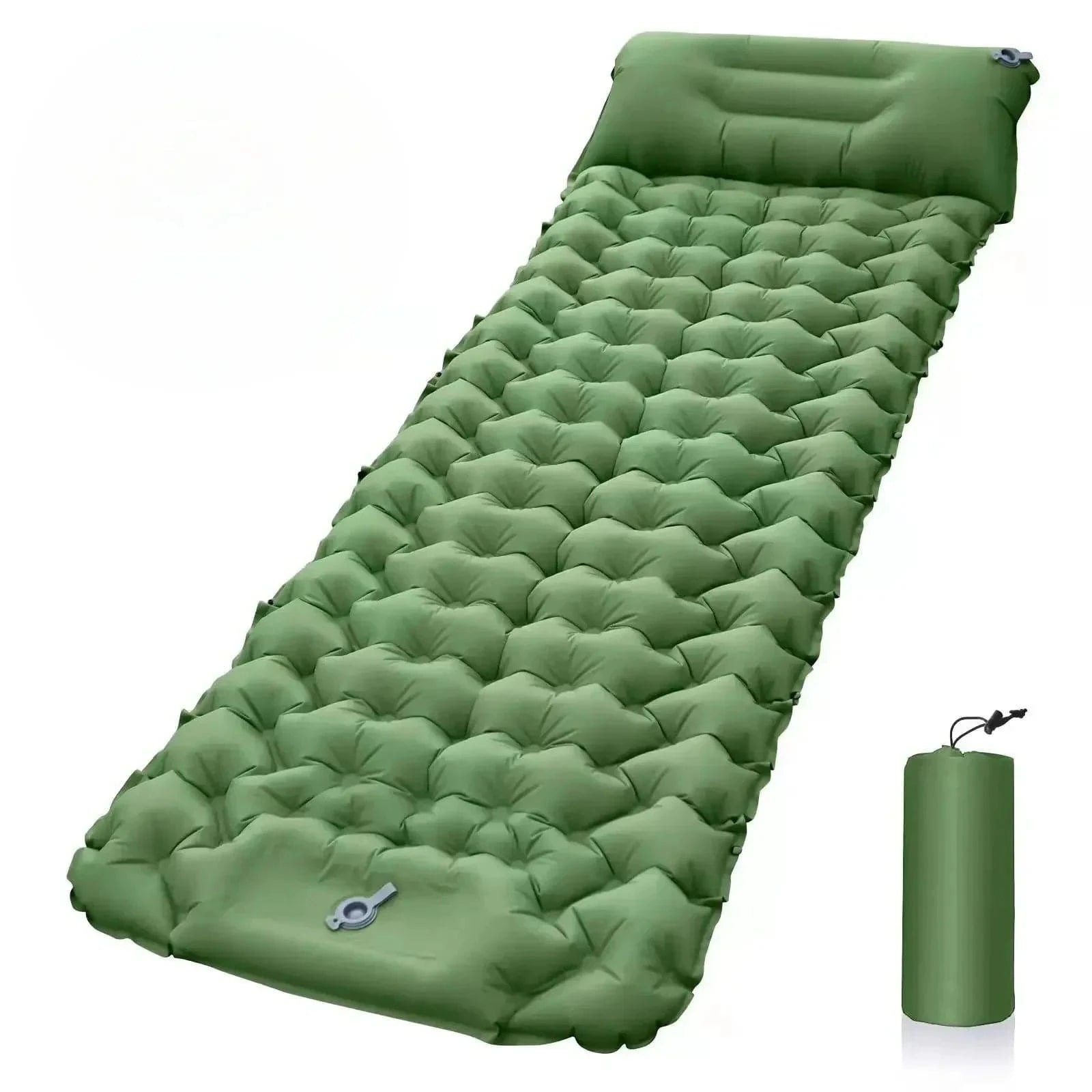 Airtrek – Kampeermatras met voetpomp en kussen – outdoor & reizen