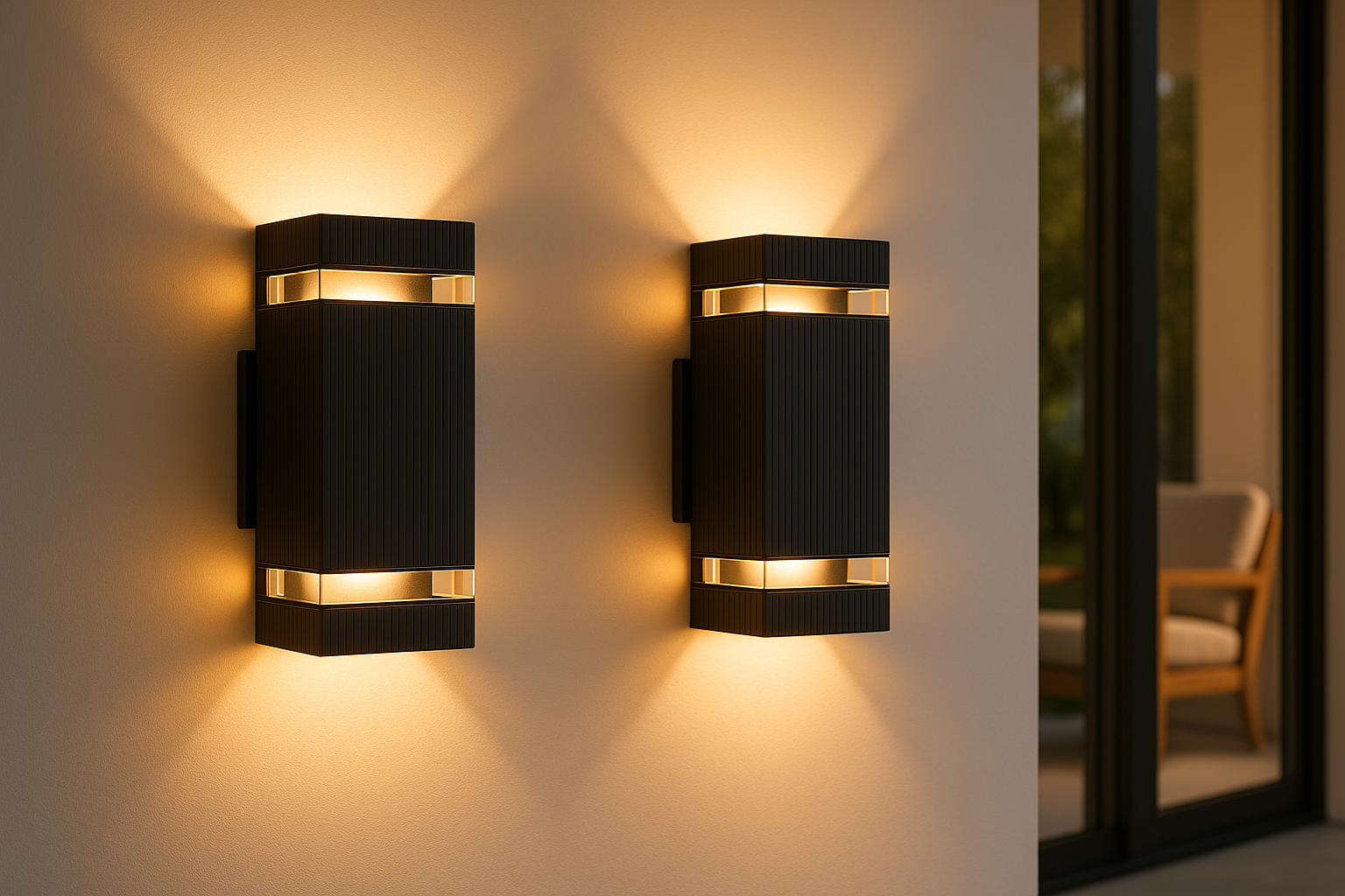 Lumora – Modern up & down outdoor lamp black – IP65 waterproof GU10