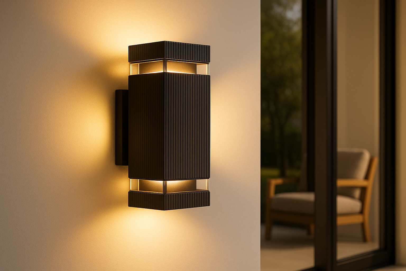 Lumora – Modern up & down outdoor lamp black – IP65 waterproof GU10