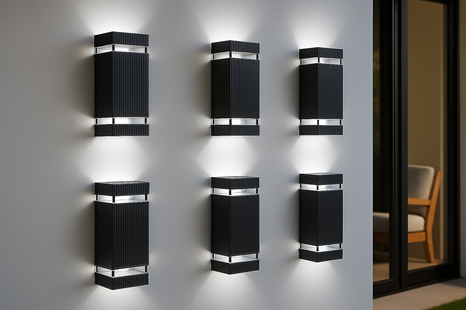 Lumora – Modern up & down outdoor lamp black – IP65 waterproof GU10