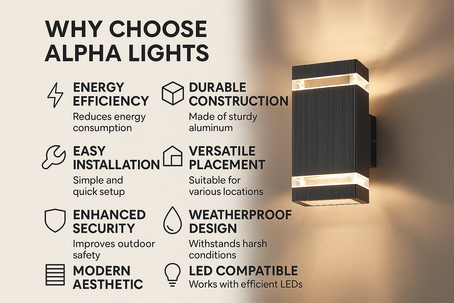 Lumora – Modern up & down outdoor lamp black – IP65 waterproof GU10