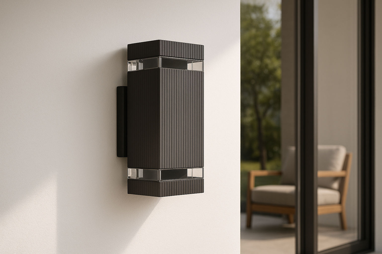 Lumora – Modern up & down outdoor lamp black – IP65 waterproof GU10