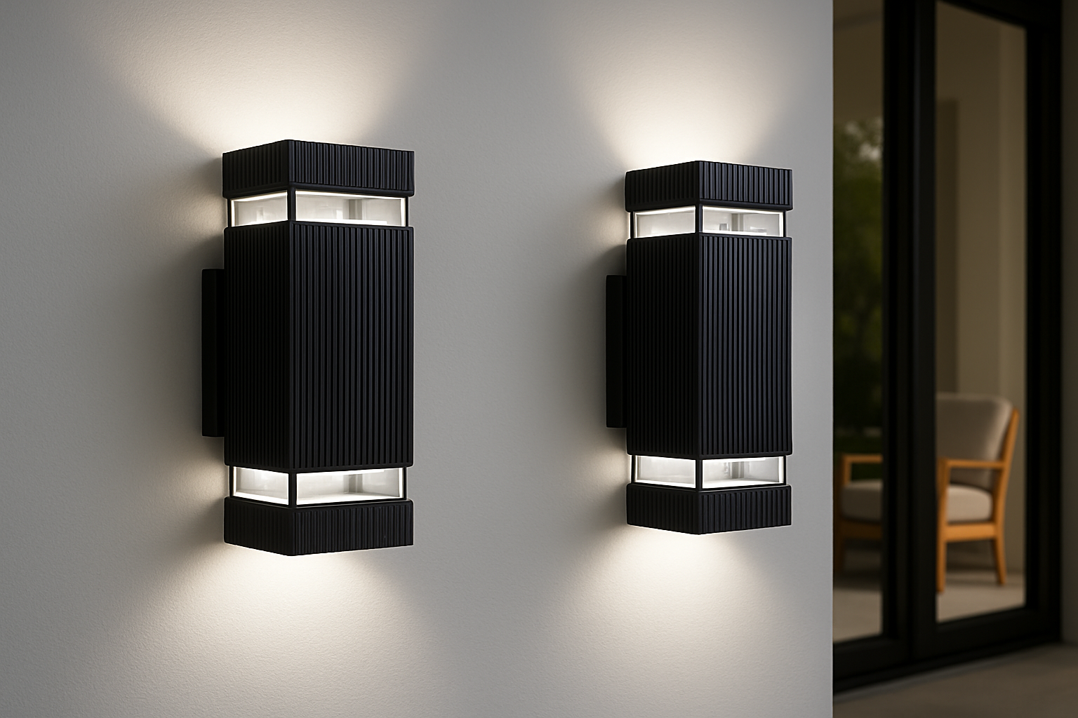 Lumora – Modern up & down outdoor lamp black – IP65 waterproof GU10