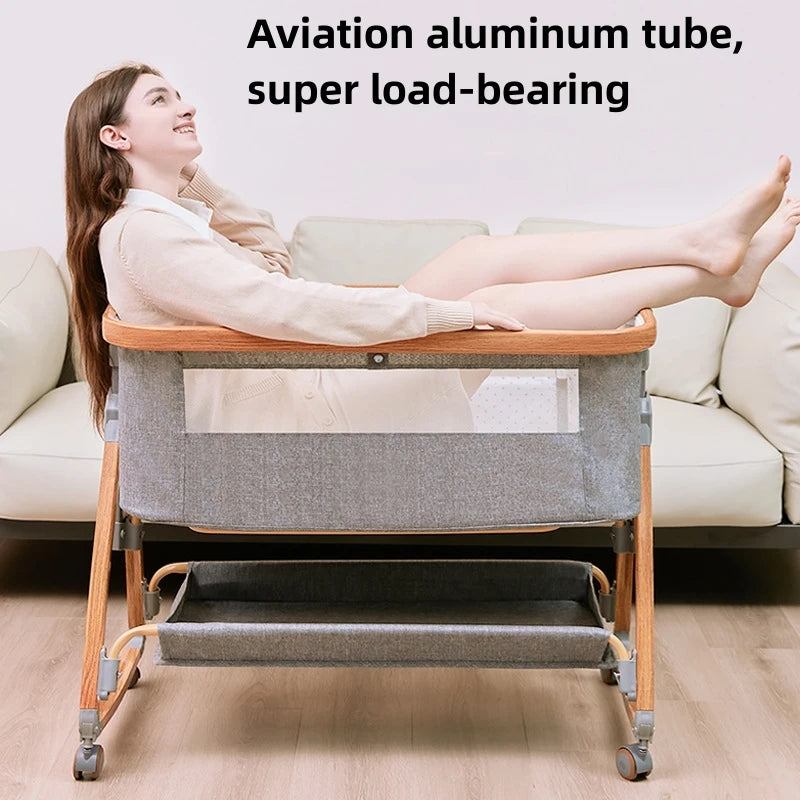 Nuvella Babywieg van Aluminium – Opvouwbaar en Draagbaar, 0–3 Jaar