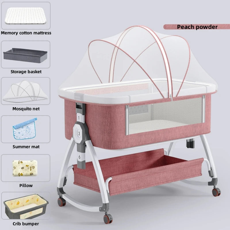 Nuvella Babywieg van Aluminium – Opvouwbaar en Draagbaar, 0–3 Jaar